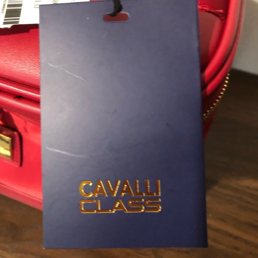 CAVALLI CLASS BY ROBERTO CAVALLI Perfect Logo Cosmetic Bag Red